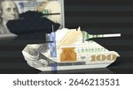 Symbolic image on the topic of financing the U.S. Army