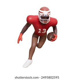 Symbols 3D Illustration. American football. Sport team game cup. Rugby ball day. For super bowl weekend party. USA symbol, Sport finale, school or work games on street. Vector football pictogram or si - Powered by Shutterstock