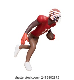 Symbols 3D Illustration. American football. Sport team game cup. Rugby ball day. For super bowl weekend party. USA symbol, Sport finale, school or work games on street. Vector football pictogram or si - Powered by Shutterstock