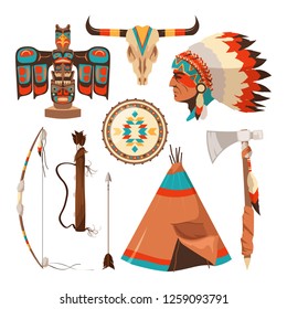 Symbols Set American Indians Stock Illustration Shutterstock