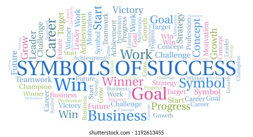 Symbols Success Word Cloud Stock Illustration 1192613455 | Shutterstock