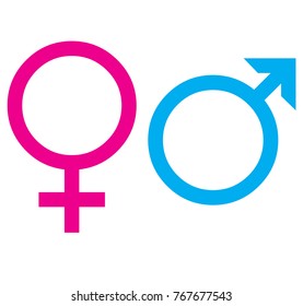 Male Female Gender Symbol Vector Stock Vector (Royalty Free) 1713367807 ...