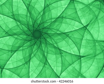 Symmetric abstract background graphic created with curved lines