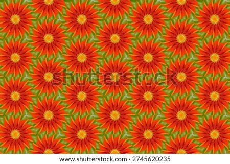 Symmetrical colored seamless pattern. Designer background