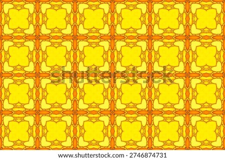 Symmetrical colored seamless pattern. Designer background