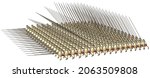 A syntagma, the basic tactical unit of the Macedonian phalanx (an evolution of the greek phalanx). The phalangites were arranged in compact rows of 16 x 16 men (256 men).