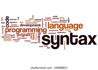 Syntax Word Cloud Concept