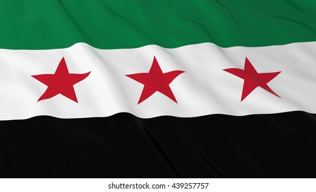 Syrian Opposition Flag Hd Background Flag Stock Illustration 439257757 ...