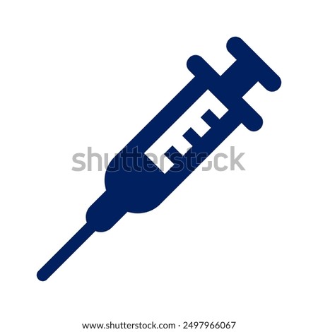 Syringe icon vector design template, Syringe Icon Illustration Logo Template, background. Vaccination medical equipment, healthcare, hematology, medicine minimal concept.