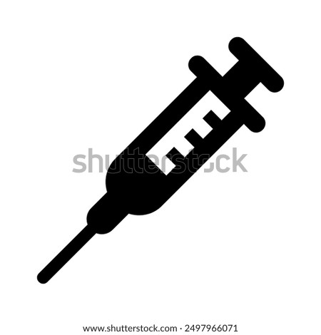 Syringe icon vector design template, Syringe Icon Illustration Logo Template, background. Vaccination medical equipment, healthcare, hematology, medicine minimal concept.