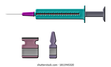 Syringe Needle Injection Vaccines Medical Equipment 