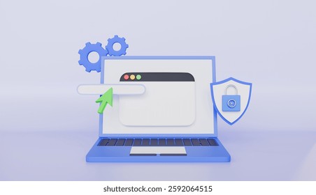 System update Upgrading Progress bar Website loading optimization Page speed and business software Installing update