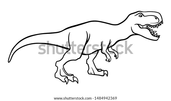 Download T Rex Dinosaur Dangerous Extinct Predator Stock ...