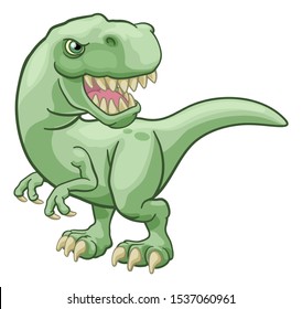 T Rex Tyrannosaurus Dinosaur Cartoon Character Stock Illustration ...