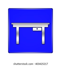 table button isolated
