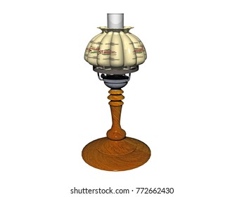 Table lamp 3D rendering