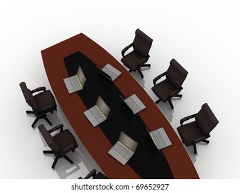 table for negotiations