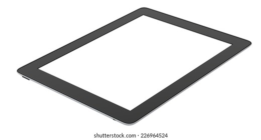 Tablet Blank Screen Isolated On White Stock Illustration 226964524 ...