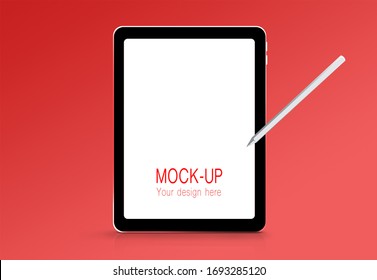 Tablet Mockup Psd, Realistic Template With Layers