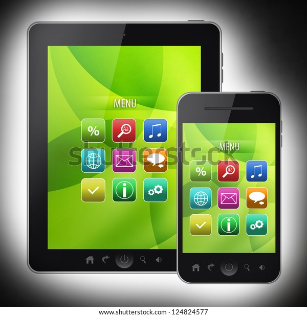 Tablet pc and mobile\
phone