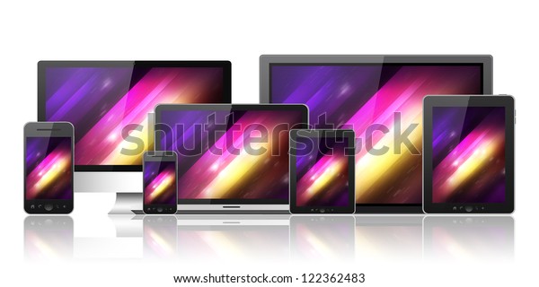 Tablet pc, mobile\
phone, notebook and\
computer