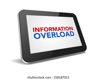 tablet pc with text on display over white background , illustration