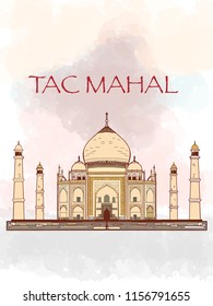 Tac Mahal Illustration Drawing Tac Mahal 