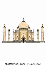 Tac Mahal Illustration Drawing