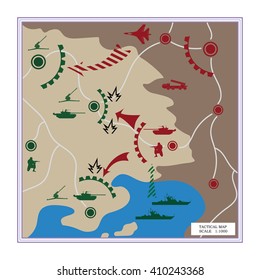 The Tactical Map With Detailed Icons