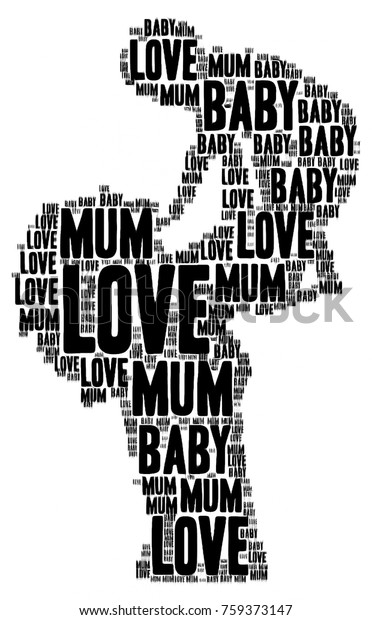 Tag Cloud Love Baby Mum Mother Stock Illustration 759373147<script async src=