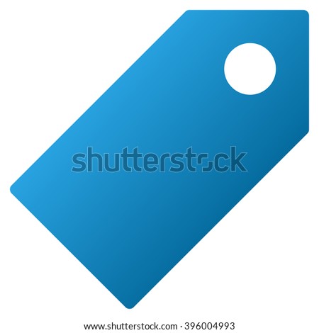 Tag raster toolbar icon for software design. Style is gradient icon symbol on a white background.