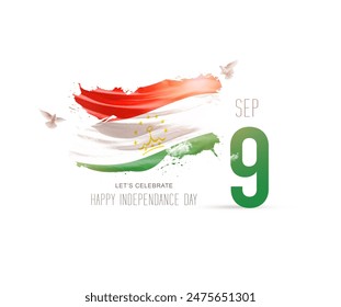 Tajikistan Independence day creative art - Powered by Shutterstock