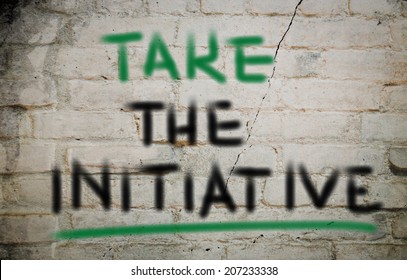 Take The Initiative Concept