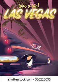take a trip! Las Vegas vacation poster.