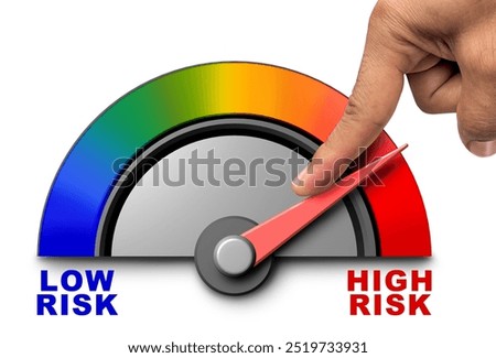 Taking Risk and managing calculated risks as gambling with a gambler who is reckless and increasing security by taking fearless action as a speculative investment business concept as a 3D ilustration.