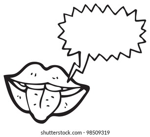 Talking Mouth Cartoon Stock Illustration 98509319