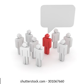 Talking People , This is a computer generated and 3d rendered picture.