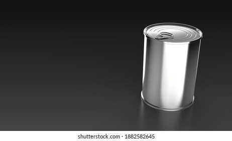 Tall Can Silver 3d Render Stock Illustration 1882582645 | Shutterstock