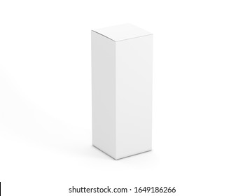 Tall White Box Mockup Isolated On Stock Illustration 1649186266 ...