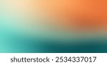 Tan to Teal and Orange Gradient Background,Artistic Gradient Layer for Modern Presentations.