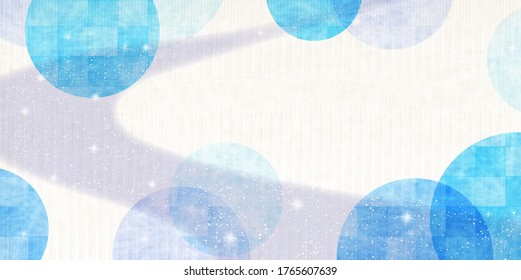 Tanabata Milky Way watercolor background