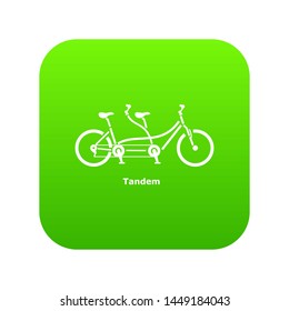 Tandem Bicycle Icon. Simple Illustration Of Tandem Bicycle Icon For Web