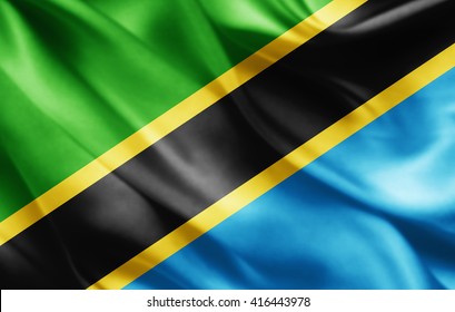 Tanzania Flag Of Silk 