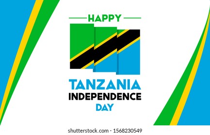 Tanzania independence day. December 9th.  Elements National Concept. Greeting, Card Poster, Web Banner Design. - Shutterstock ID 1568230549