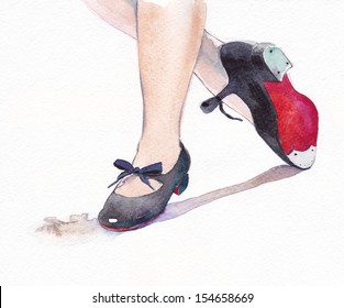 tap shoes drawing