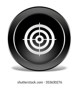 Target Button Isolated 3d Illustration Stock Illustration 724943338