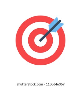 Target Icon Business Objective Concept Successful Stock Illustration ...