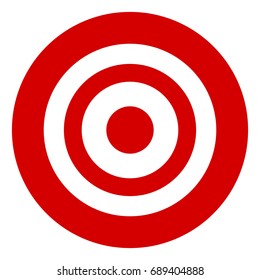 Simple Circle Target Template Bullseye Symbol Stock Illustration ...