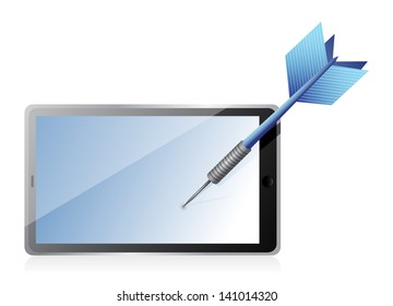 target technology illustration design over a white background