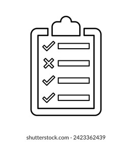 Task List icon. Fully editable vector EPS use for printed materials and infographics, web or any kind of design project.